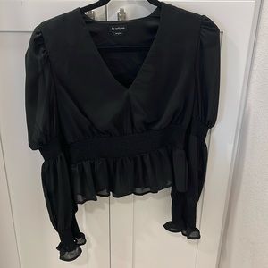 Bebe V-neck dress top